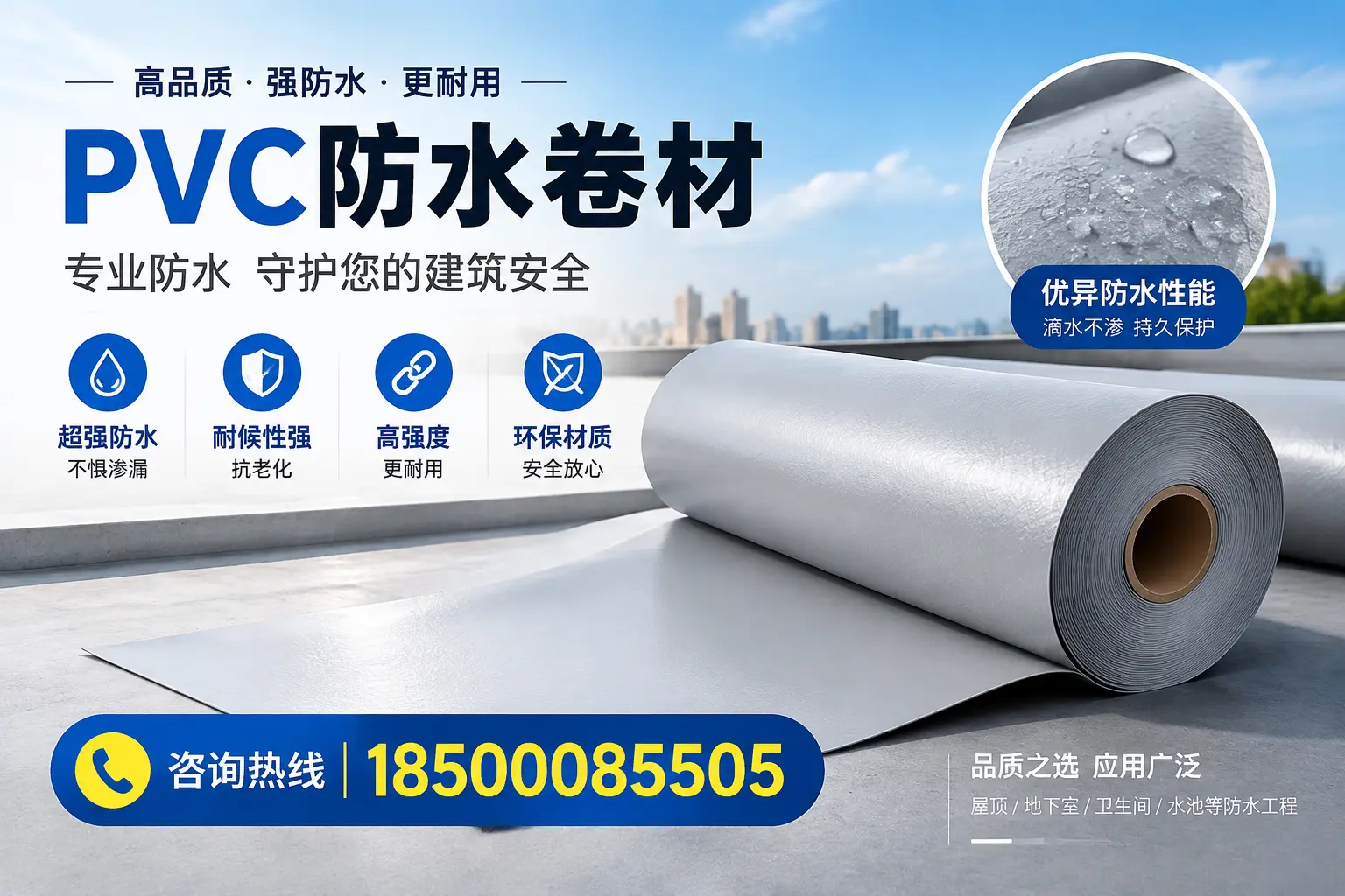 揭阳地区pvc防水卷材的市场现状与发展趋势