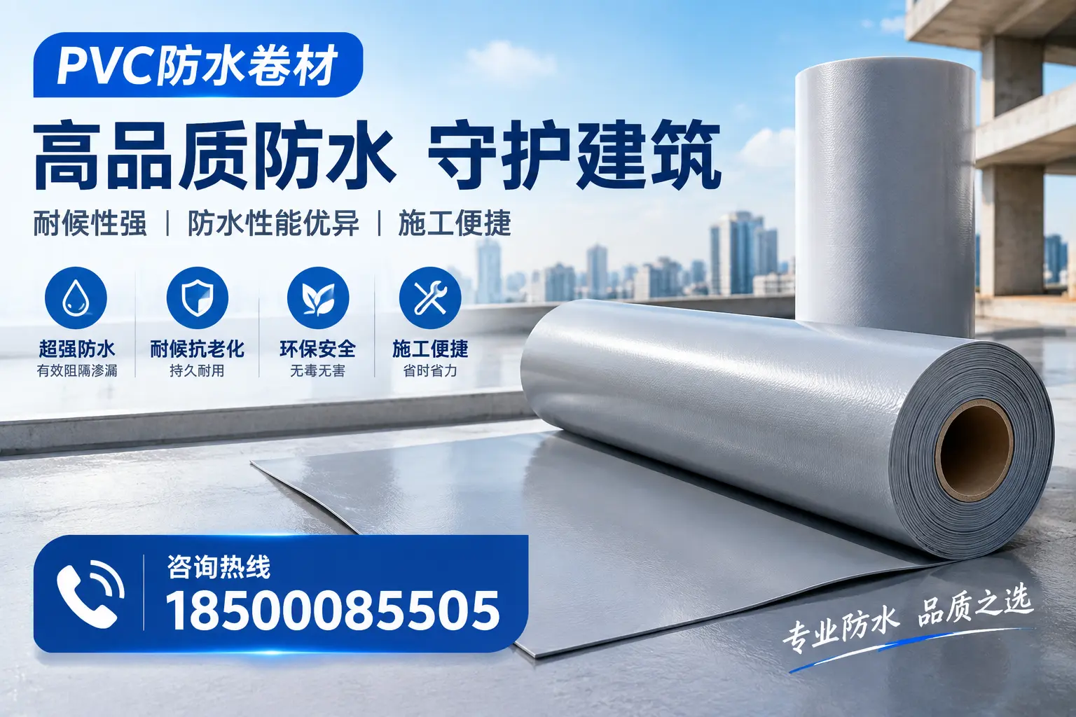 PVC防水卷材的防水效果评测，适合揭阳的科学依据